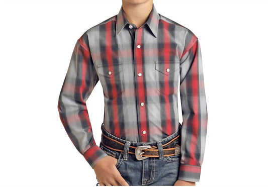 Panhandle - Boy's Long Sleeve Western Snap Shirt