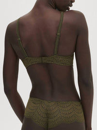 Simone Perele Karma Lace Unlined Bralette in adventure green - women's intimate - view 4