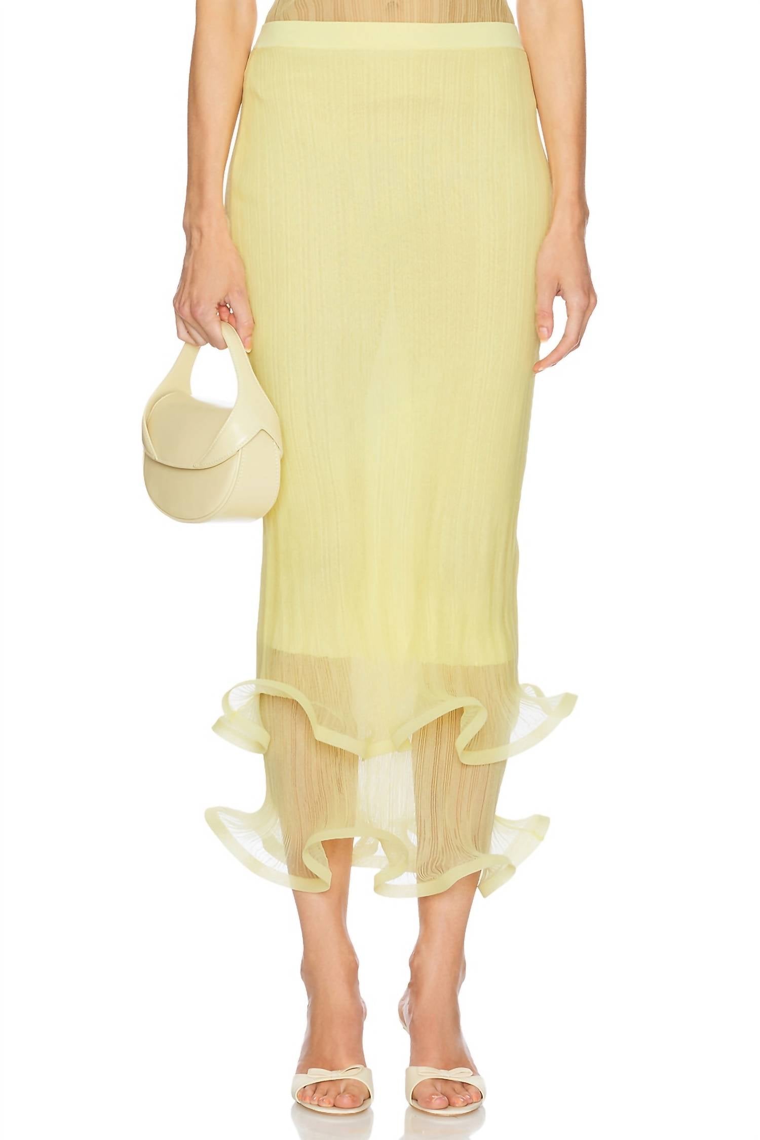 Jonathan Simkhai - Kelso Ruffle Skirt