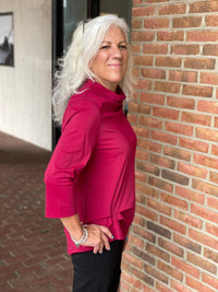 Kozan - Veronica Loose Cowl Neck Top