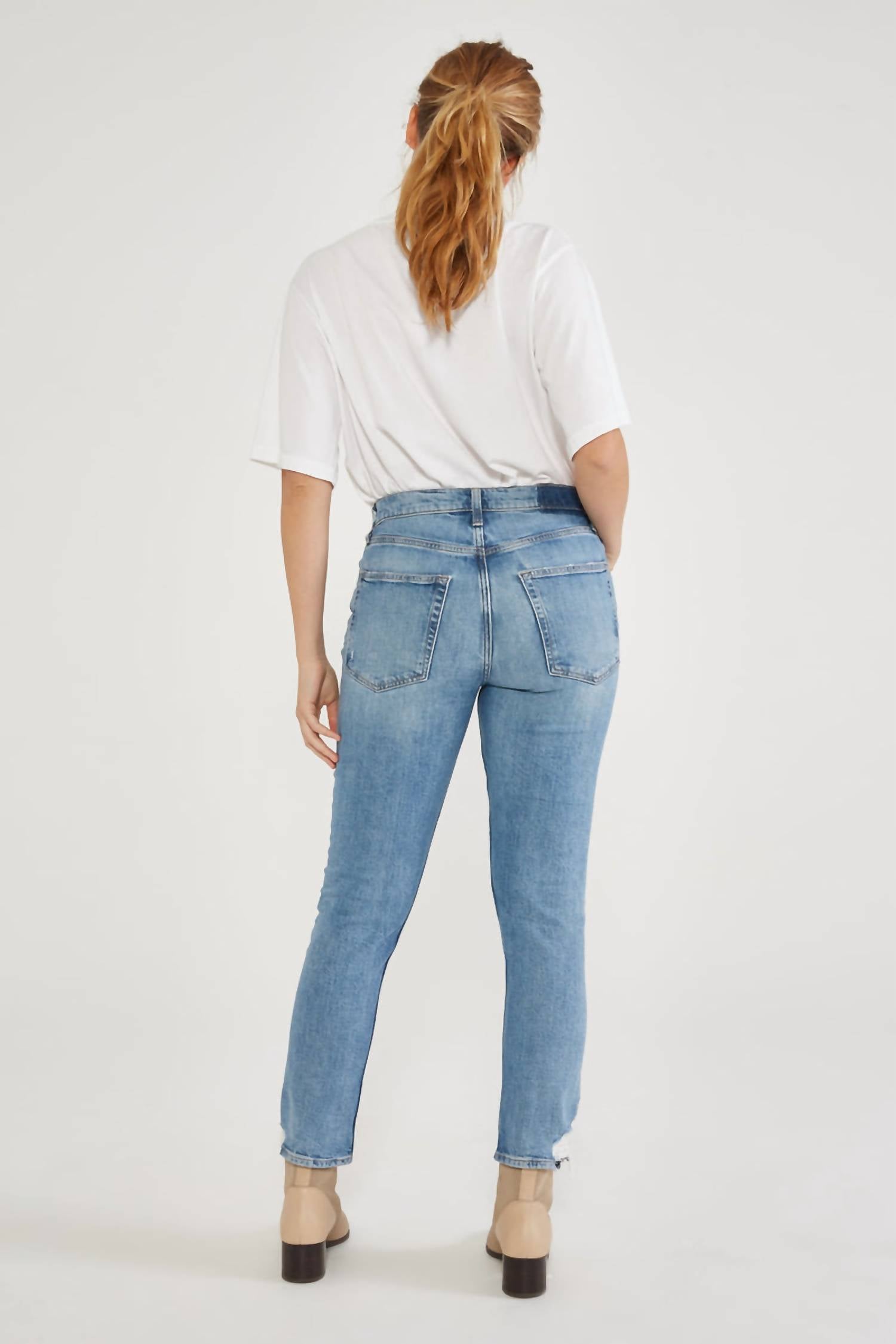 Etica - Scarlet Mid Rise Slim Rock Pool Denim Jeans