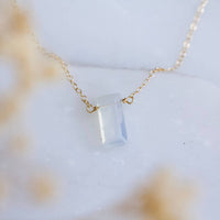 Mesa Blue - Women's Rectangle Opalite Necklace