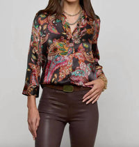L'Agence - Dani 3/4 Sleeve Blouse