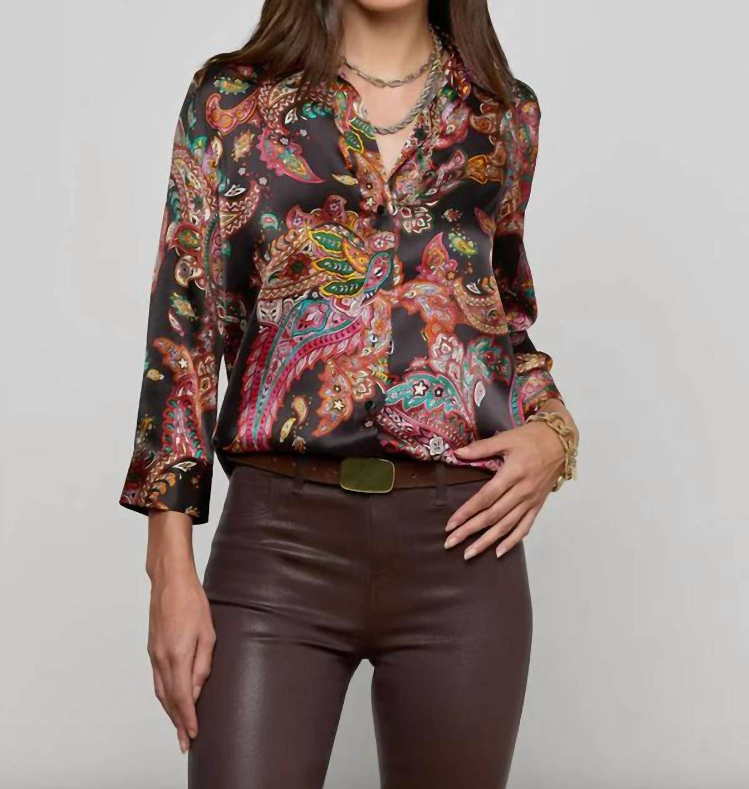 L'Agence - Dani 3/4 Sleeve Blouse