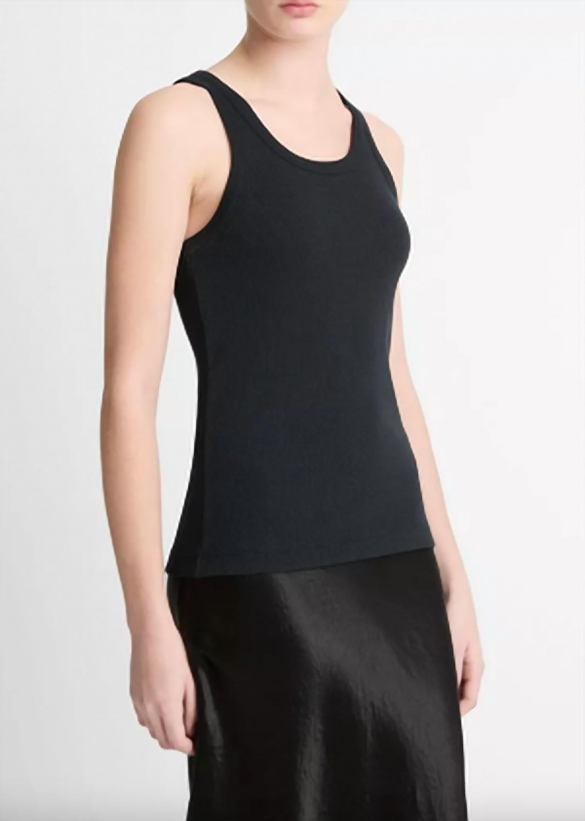 Vince - Stretch Viscose Scoop Tank Top