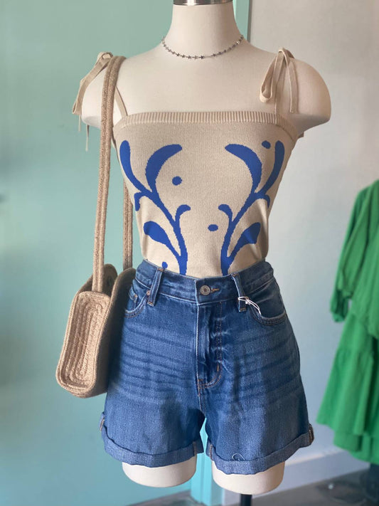 Miss Sparkling - Women's Tie Strap Bodysuit