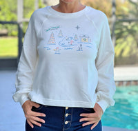 Boat House Rocking Around The Christmas Tree Sweatshirt in white - women's sweater