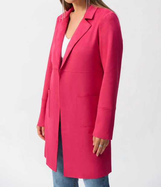 Joseph Ribkoff - Scuba Suede Straight Jacket