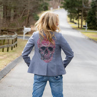 Hipchik - Skull Pinstripe Blazer