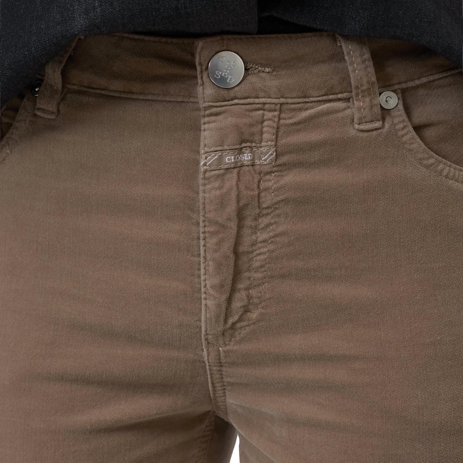 CLOSED Jovanna Flared Velvet Pants in clay beige - women's jeans - view 5