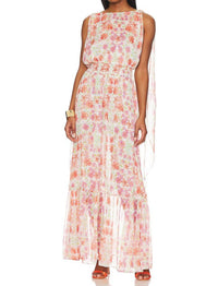 Misa Los Angeles Graziella Dress in cora flora - women's dress