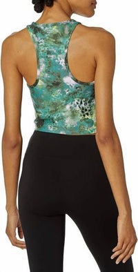Calvin Klein - Activewear Performance Printed Racerback Cropped Tank Top