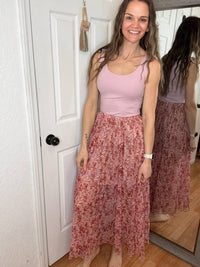 Anniewear - Marcie Floral Midi Skirt