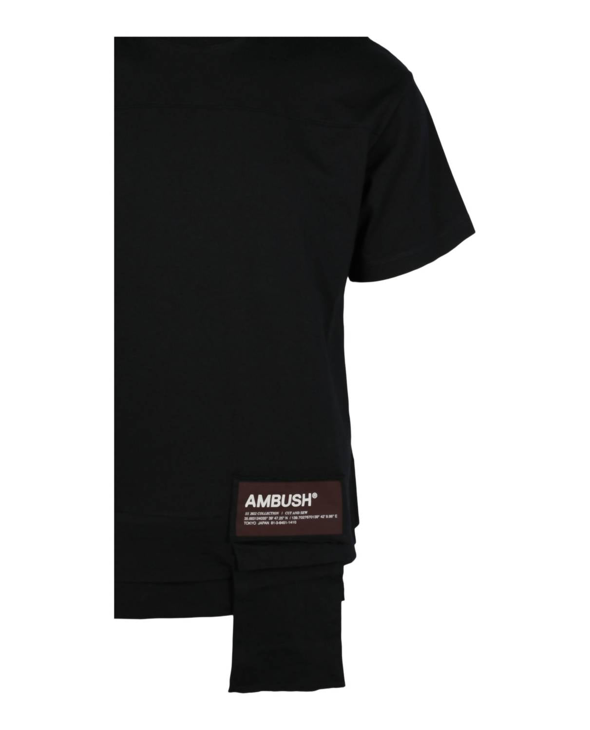 Ambush Men's Waist Pocket T-shirt in black - men's t-shirt - alternate view