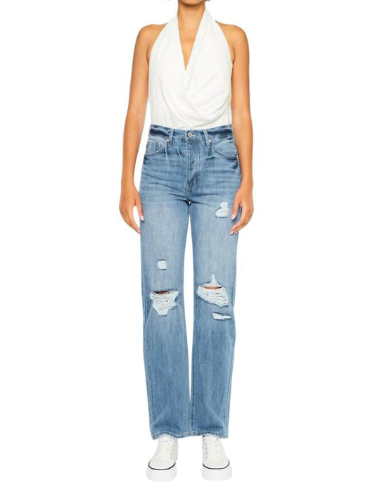 Kancan - Hattie High Rise 90's Straight Leg Jeans