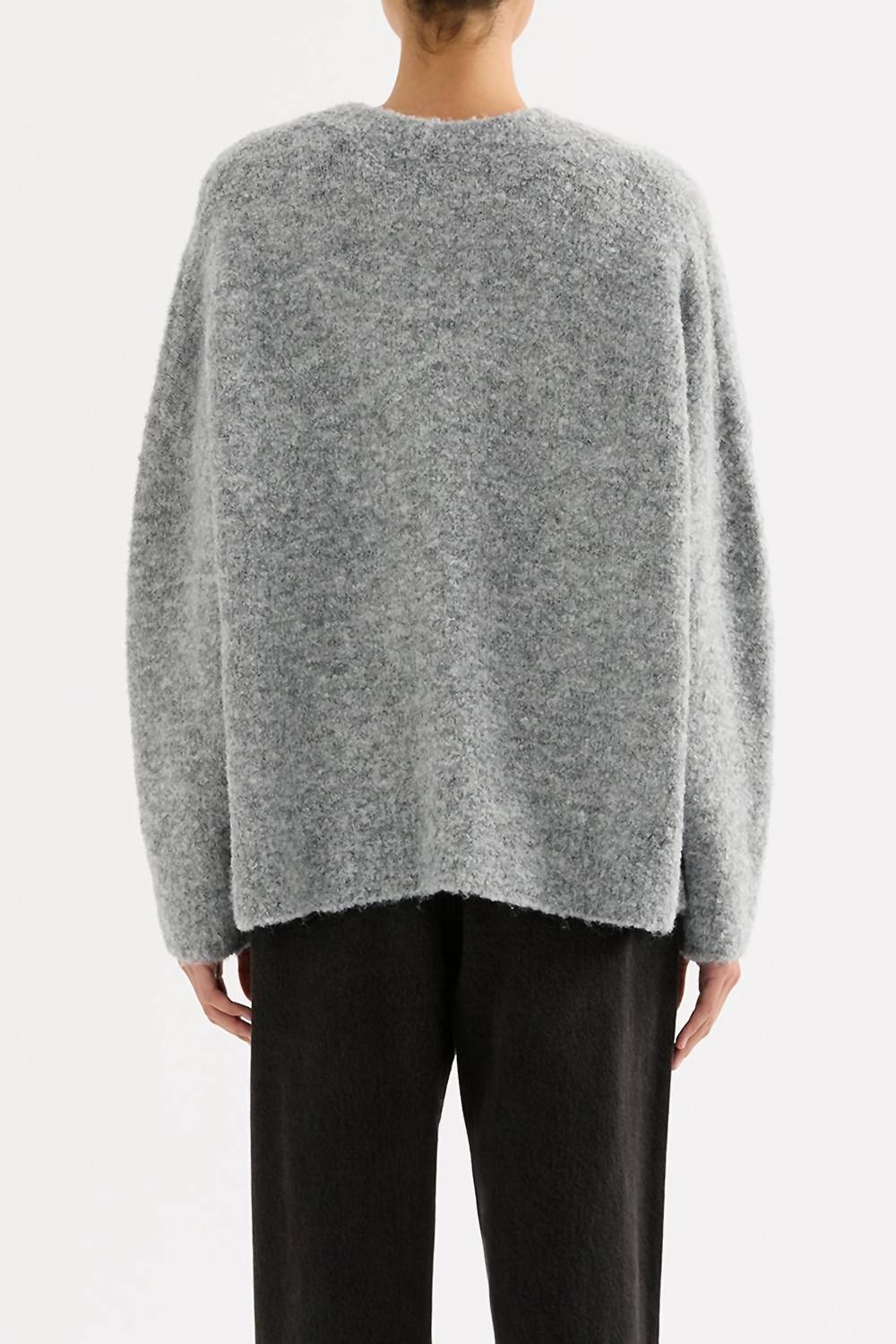 Nude Lucy Elias Knit Top in charcoal - women's sweater - view 4