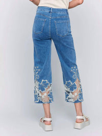 Charlie B - Women's Lace Cut Out Pant