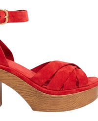 Cherokee Women's Joni Vibrant Platform Sandal in red - women's sandal - detail view