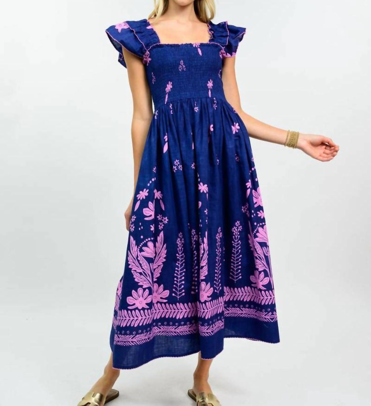 Ivy Jane - Border Smocked Dress