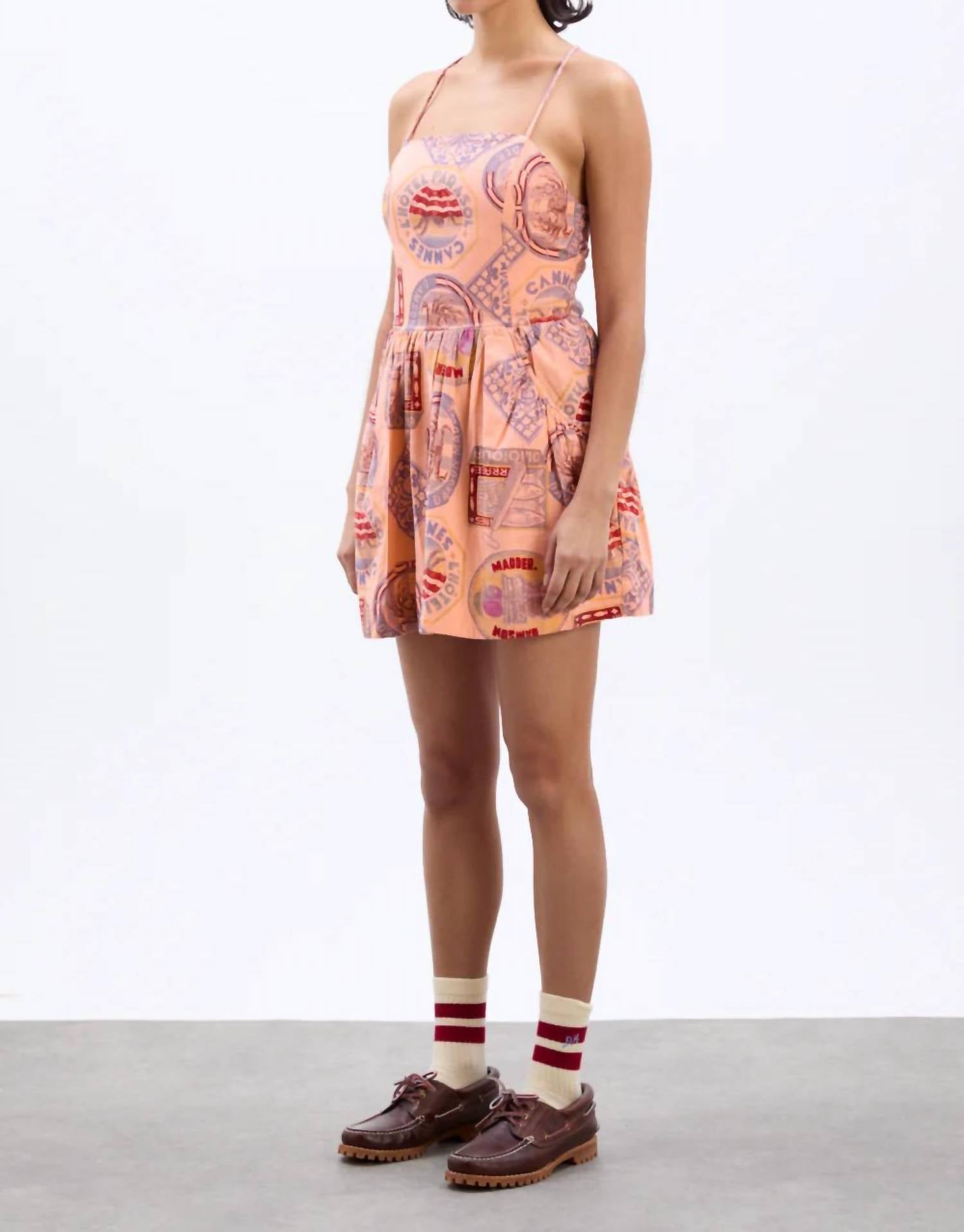 Damson Madder - Peaches Mini Dress