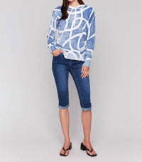 Charlie B - Drop Shoulder Hooded Sweater
