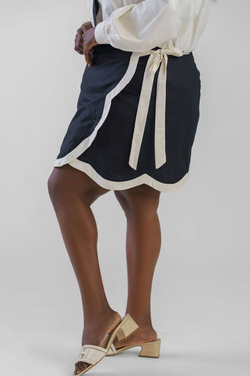 Never Fully Dressed - Mono Scallop Mini Jaspre Skirt - Plus