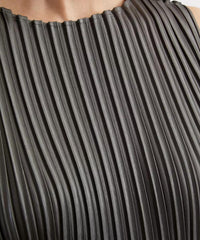 Issey Miyake - Glossed Metal Pleats Dress