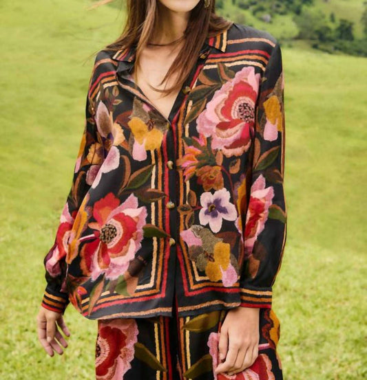 Farm Rio - Chenille Flowers Shirt