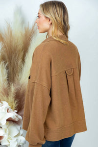 White Birch - Women's Long Sleeve Solid Knit Jacket