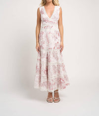 Guadalupe Design - Naina V-neck Long Dress