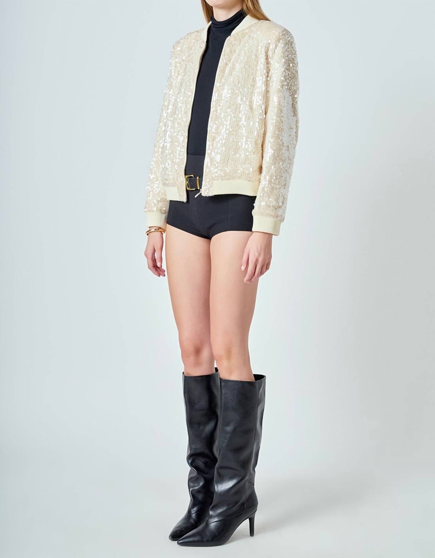 Endless Rose - Sequins Bomber Jacket