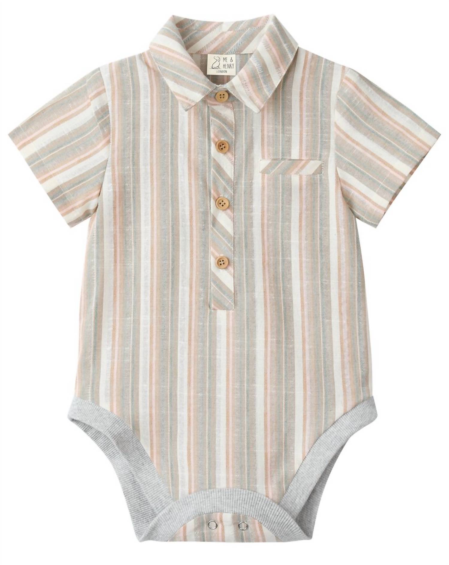 Me & Henry - Boys Helford Woven Onesie