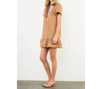 Thml - Short Sleeve Suede Dress