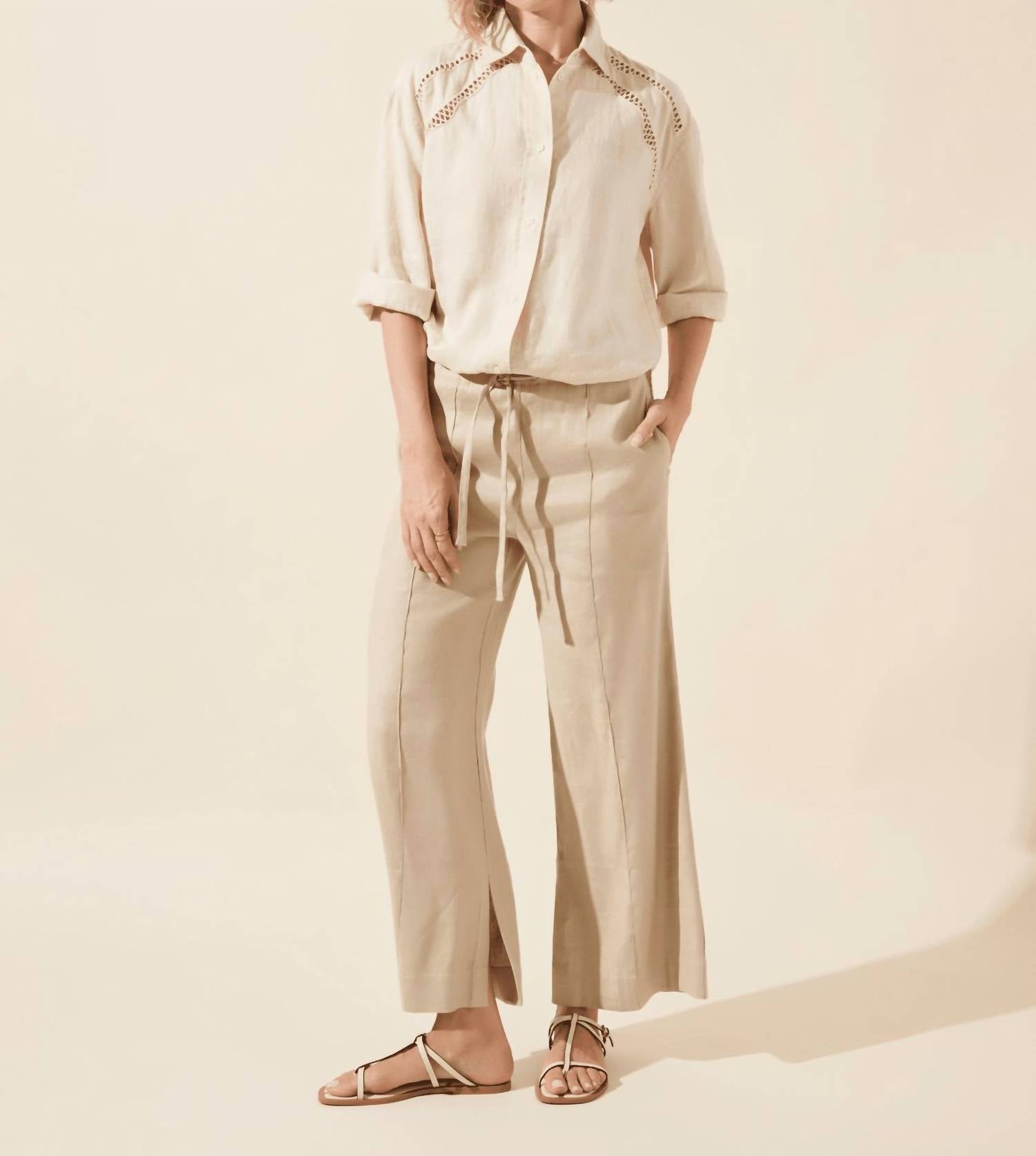 Lysse - Nixie Drawstring Wide Leg Pants