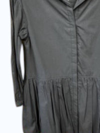 Listicle Women's Bubble Hem Shirt Dress in black - women's dress - detail view