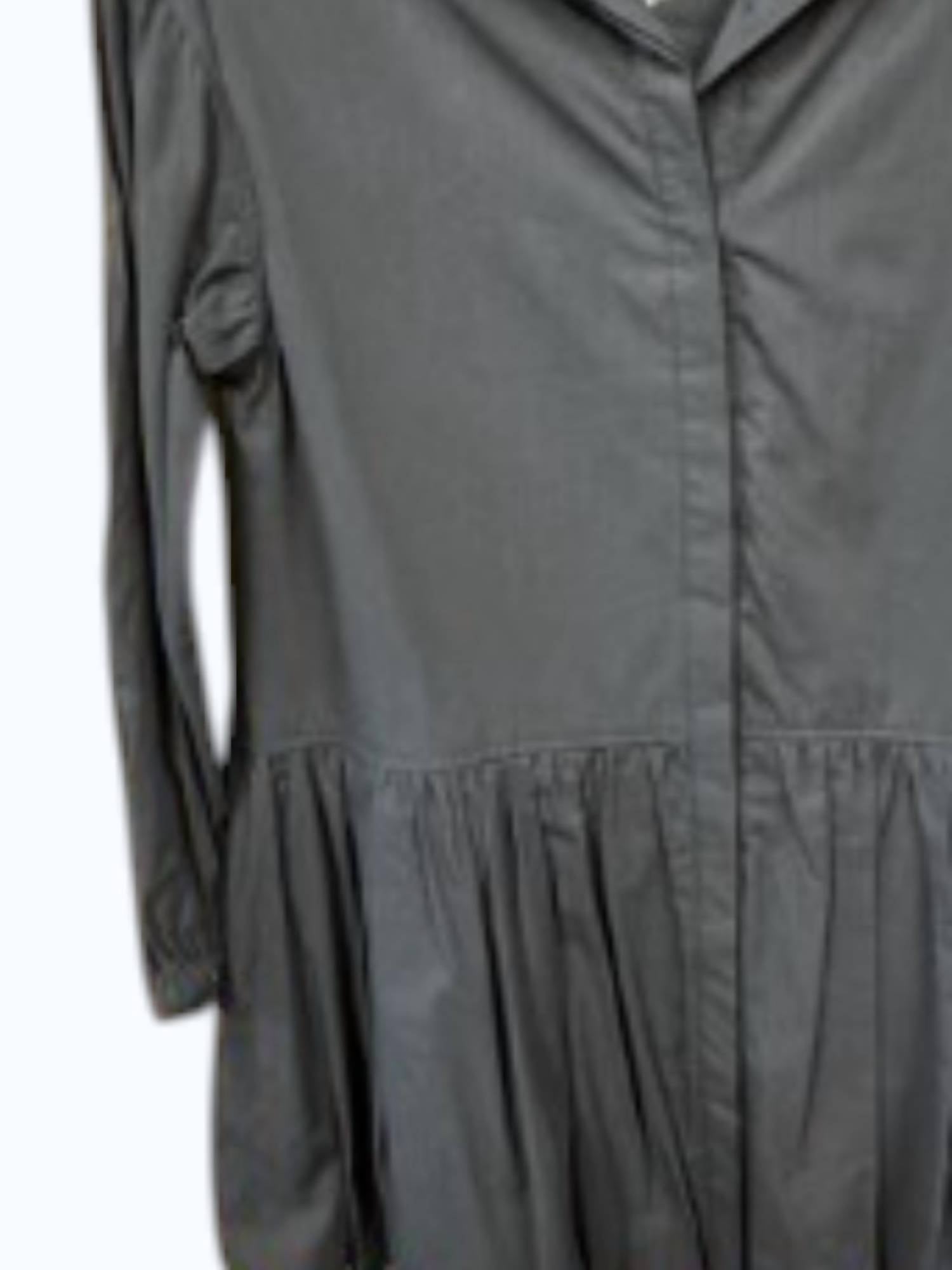 Listicle Women's Bubble Hem Shirt Dress in black - women's dress - detail view
