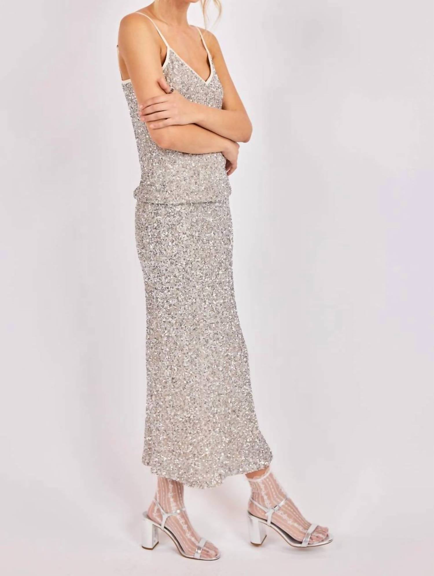 Sadie & Sage - Luster Sequin Maxi Skirt