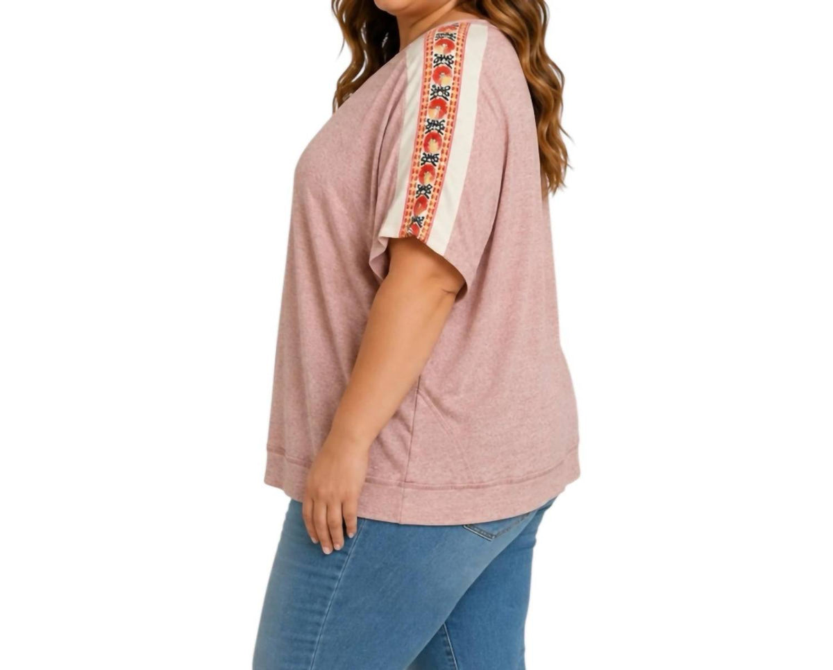 Heyson - Slub Knit Dolman Top - Plus