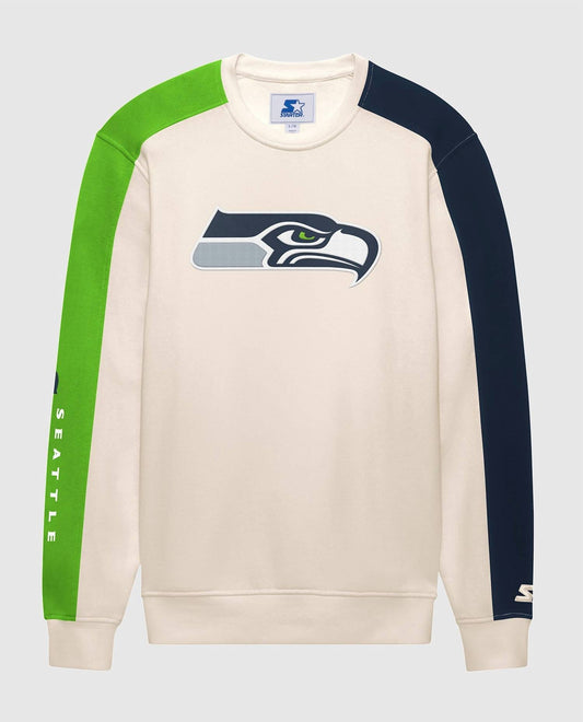 Starter - Men's Seattle Seahawks Team Crew Long Sleeve Shirt