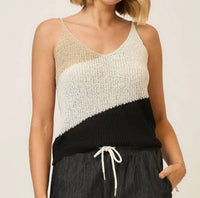 Cozy Co. - Color Block Sweater Tank