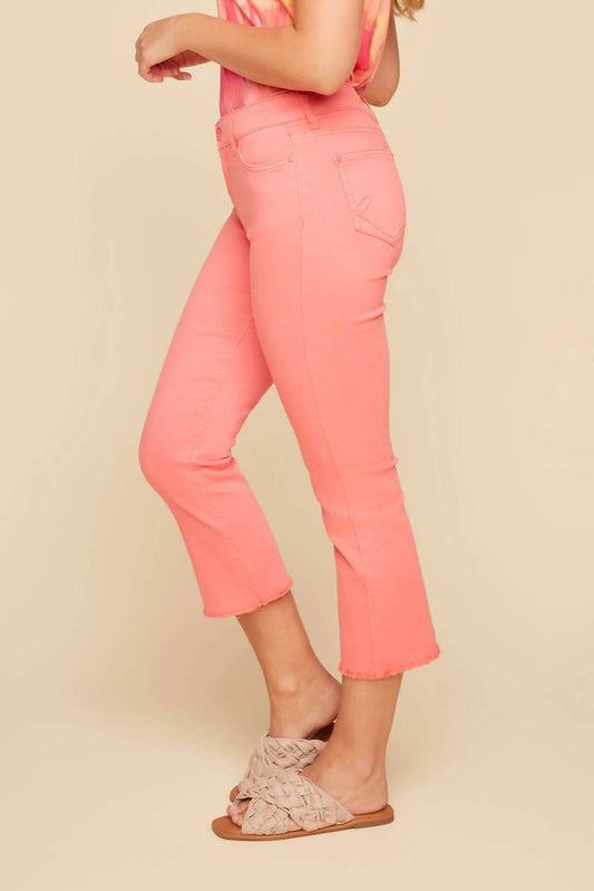 Renuar - Woven Cropped Boot Leg Pant