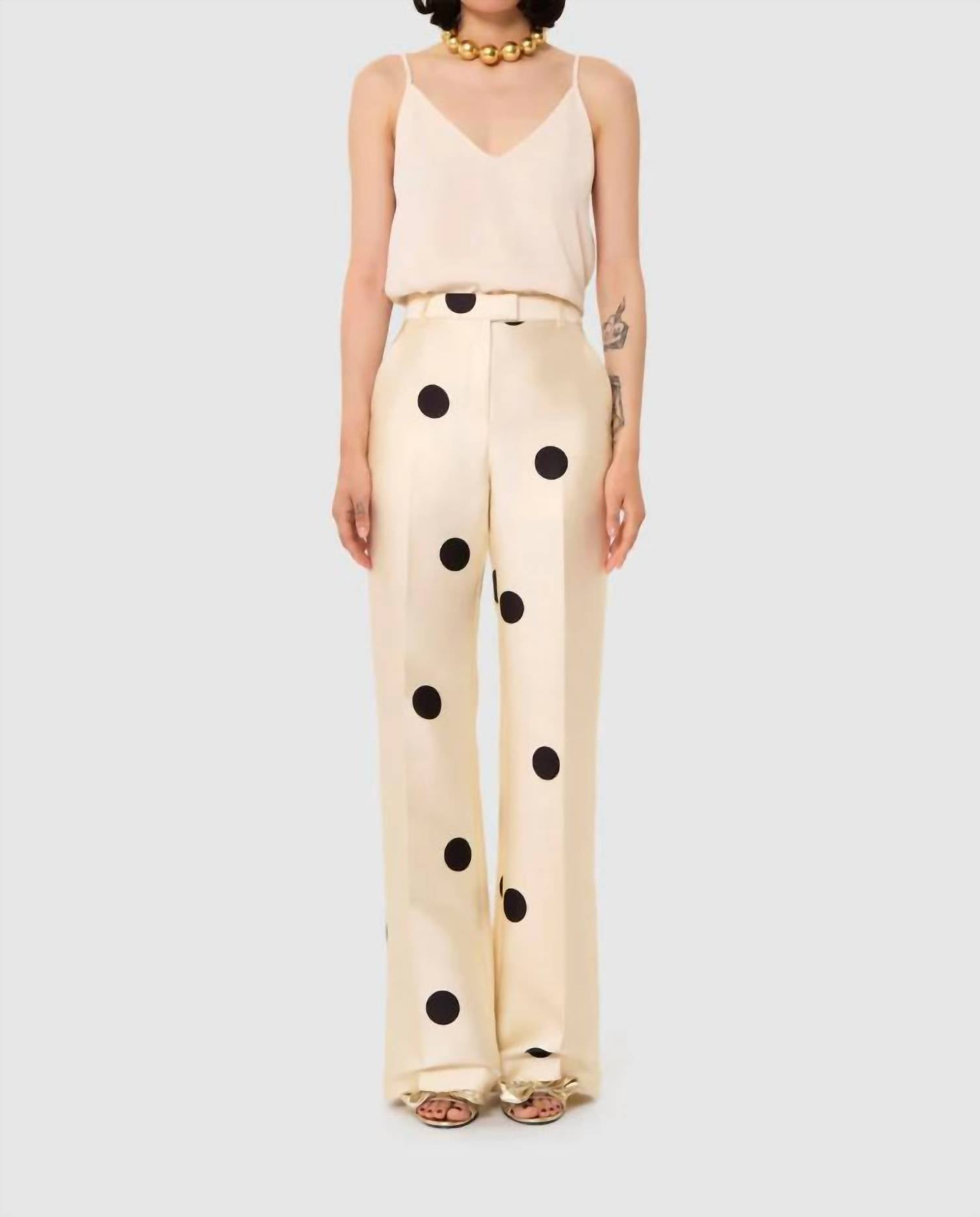 Tara Jarmon - Pitt Straight Polka Dot Pants