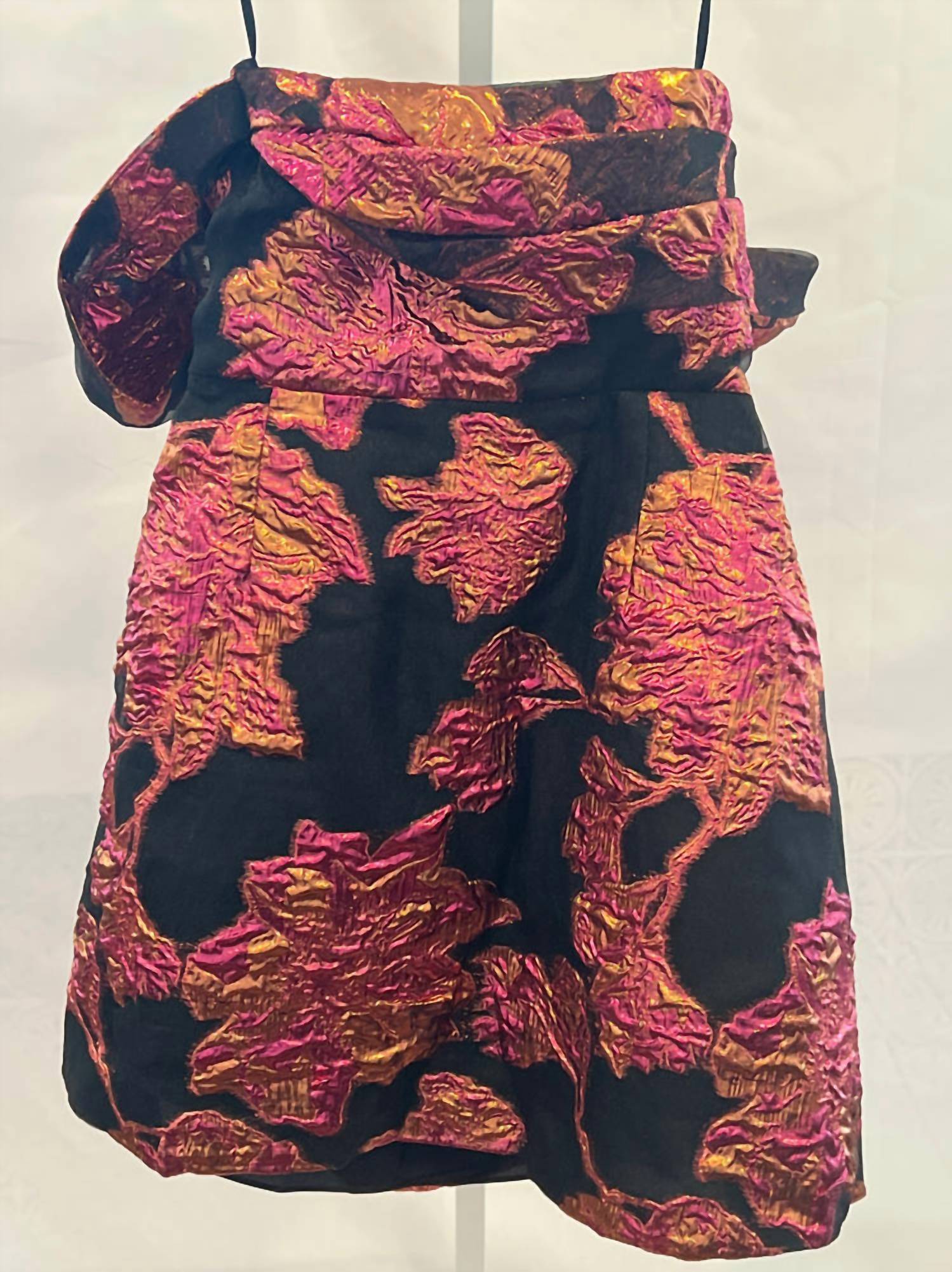 Dress The Population - Jacquard Off The Shoulder Cocktail Minidress