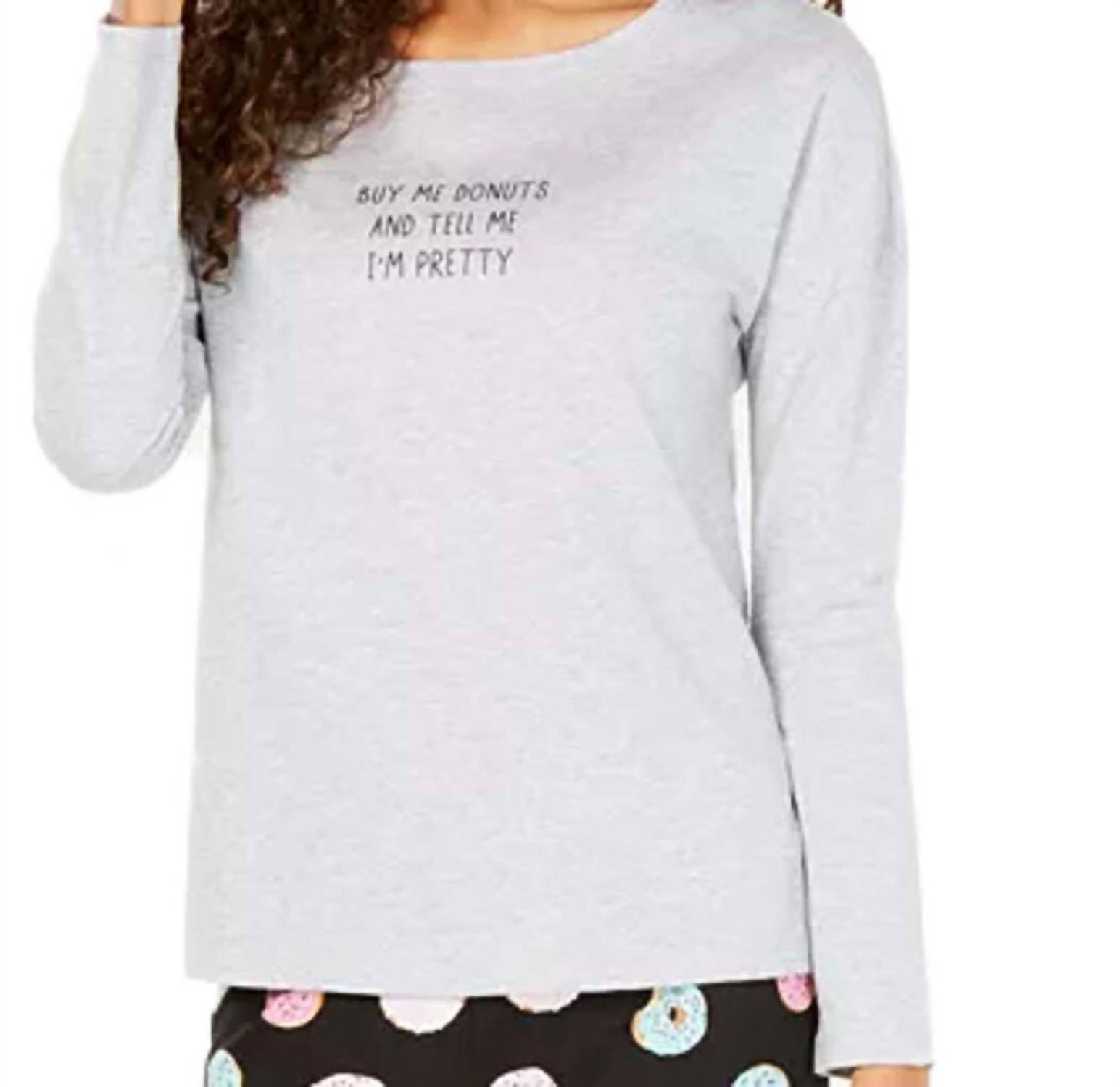 Jenni By Jennifer Moore - Women's Cotton Graphic Pajama Top