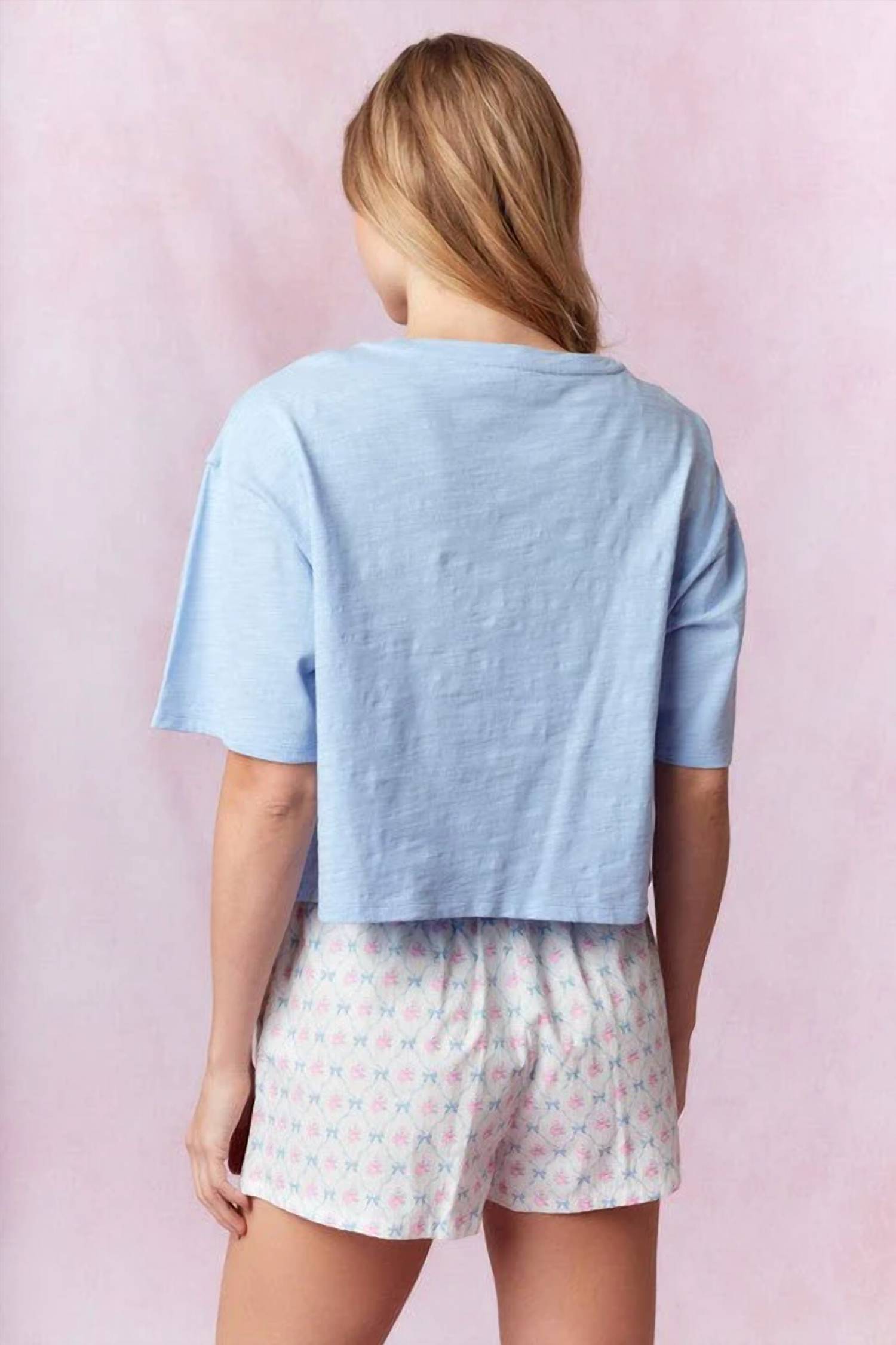 Peach Love - Bow cutout top