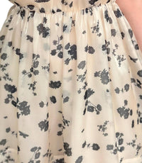 Aureum - Midnight Garden Puff Sleeve Dress