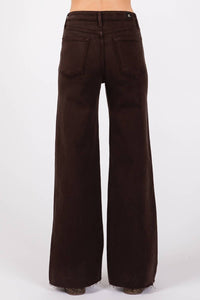 Letter To Juliet - A Line Wide Scissor Cut Jeans