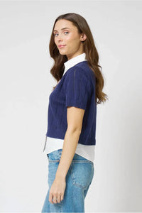 Central Park West - Kendall Poplin Twofer Top