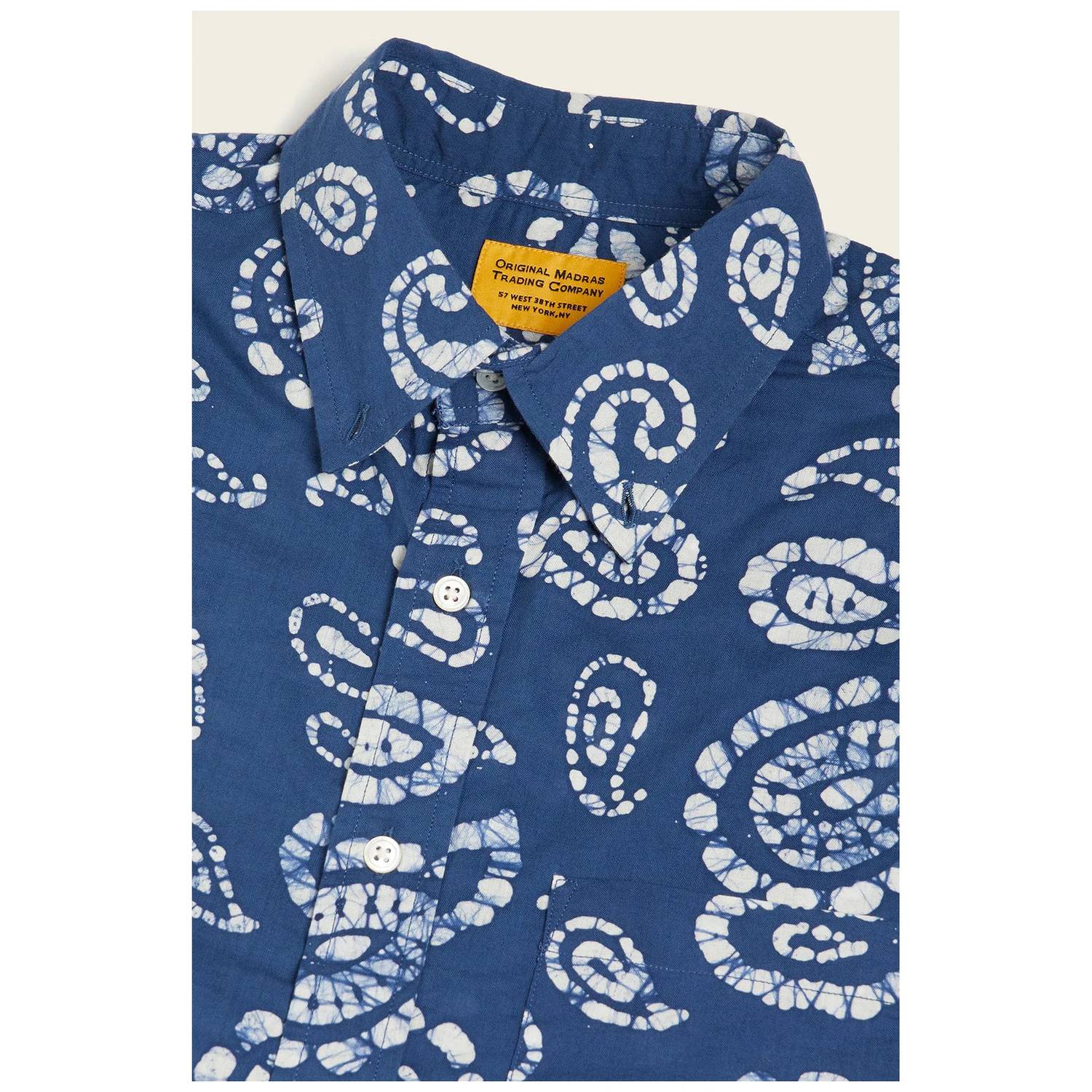 Original Madras Trading Company - Men's No6 Button Down Short Sleeve Shirt
