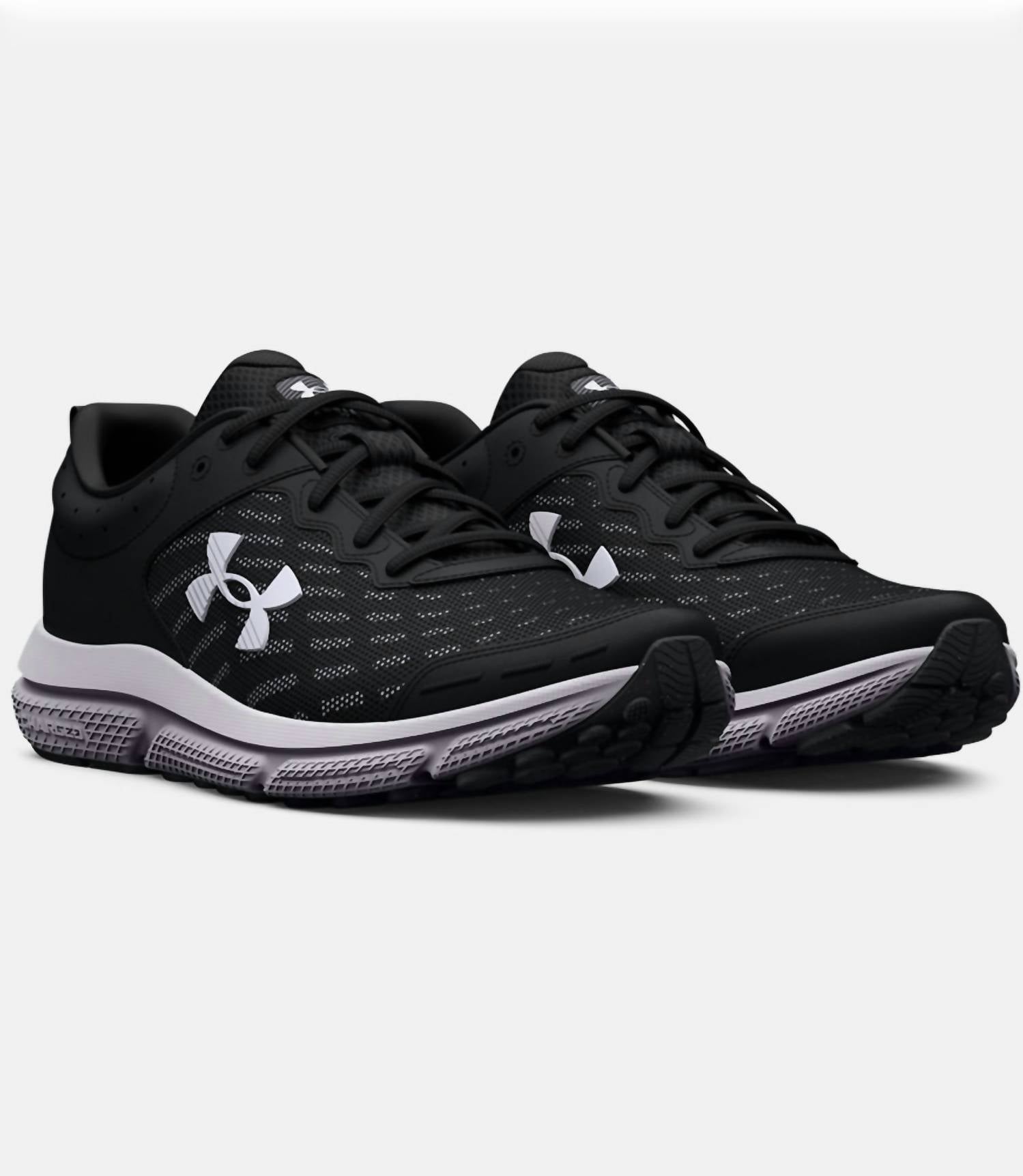 UNDER ARMOUR Men's Charged Assert 10 Running Shoes in black white - men's sneaker